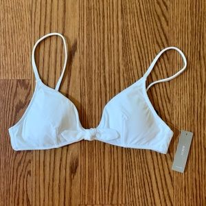 J. Crew white bikini top